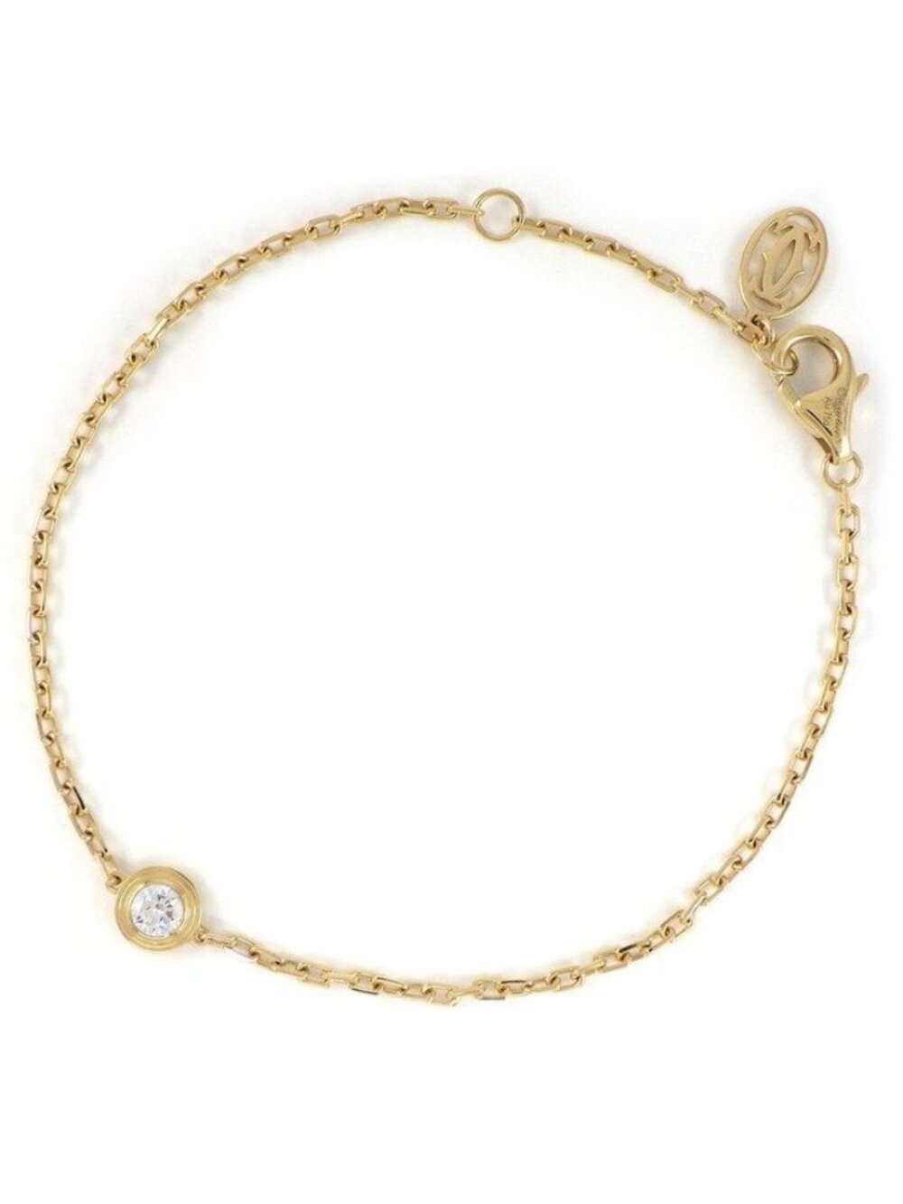 Cartier Bracelet d'Amour XS Diamant Leger 1 Point Diamond 18k Yellow Gold